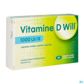 Vitamine D Will 1000ui Caps Molle 90