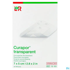 Curapor Transparent Steril 7cmx 5cm 50 13101