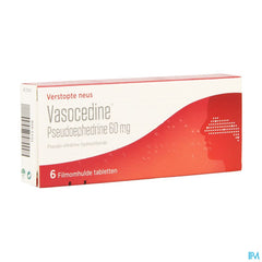 Vasocedine Pseudoephedrine 6 comprimés nez bouché