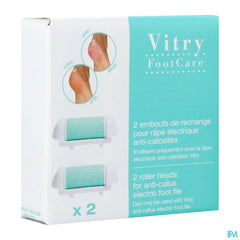 2 TETES DE REMPLACEMENT / RAPE PIEDS (ASIE)