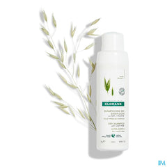 Klorane - Shampoing sec en poudre extra-doux au lait d’Avoine - Sans gaz - Tous types de cheveux