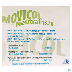 Movicol Neutral Sachets 20 X 13,7g