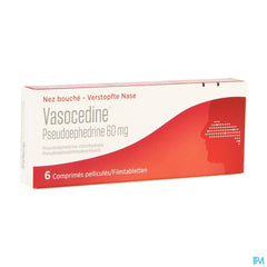 Vasocedine Pseudoephedrine 6 comprimés nez bouché