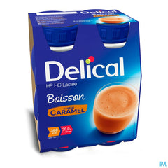 Delical Boisson Lactée Hp-hc Caramel 4x200ml