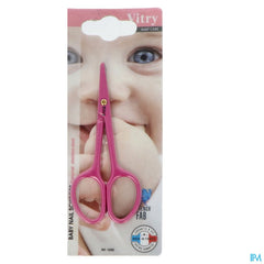 CISEAUX BEBE INOX BLEU / ROSE