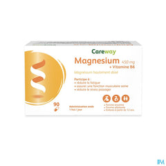 Careway Magnesium 450mg + Vitamine B6 Caps 90