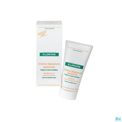 Klorane - Crème dépilatoire apaisante à l'Amande douce- Visage et zones sensibles