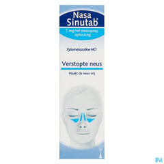 NasaSinutab® Spray soulage la congestion nasale, action rapide, 10 ml