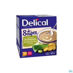 Delical Soupe Veloute Poireaux Pdt & Creme 4x200ml