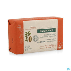 Klorane - Savon crème au beurre de Cupuaçu BIO - Fleur d’Hibiscus - Tous types de peaux