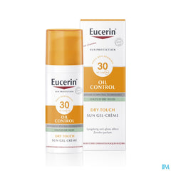 Sun Oil Control SPF 30 Toucher Sec Gel-Crème Peau à Imperfections et Grasse avec pompe 50ml