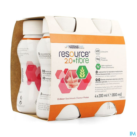 Resource 2.0 Fibre Fraise 4x200ml 12100527