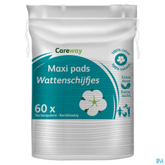 Careway Maxi Pads 100% Coton 60