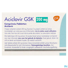 Aciclovir Gsk Comp 25x200mg
