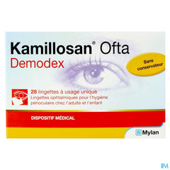 Kamillosan Ofta Demodex Lingettes 28