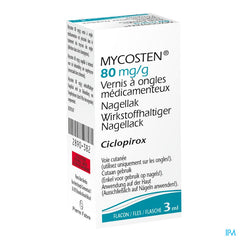 MYCOSTEN VERNIS 80MG/G 3 ML Ciclopirox