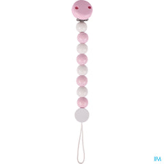 Heimess Attache Sucette Bois Pastel Roze H732340