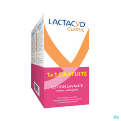 PROMO 1+1 Lactacyd Classic - Lotion Lavante Intime Nettoyante - Usage Quotidien - 400 ml
