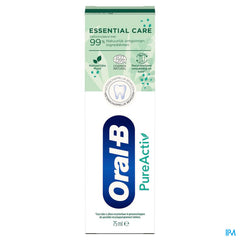 Oral-b Dentifrice Pureactiv 0% Essential 75ml