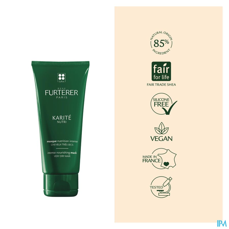 René Furterer - Masque nutrition intense - Masque nourrissant d'exception au beurre de Karité - KARITE NUTRI