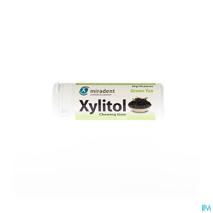 Miradent Chewing Gum Xylitol The Vert S/sucre 30