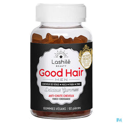 Lashilé GOOD HAIR MEN 60 gummies anti-chute* et force des cheveux** masculins!