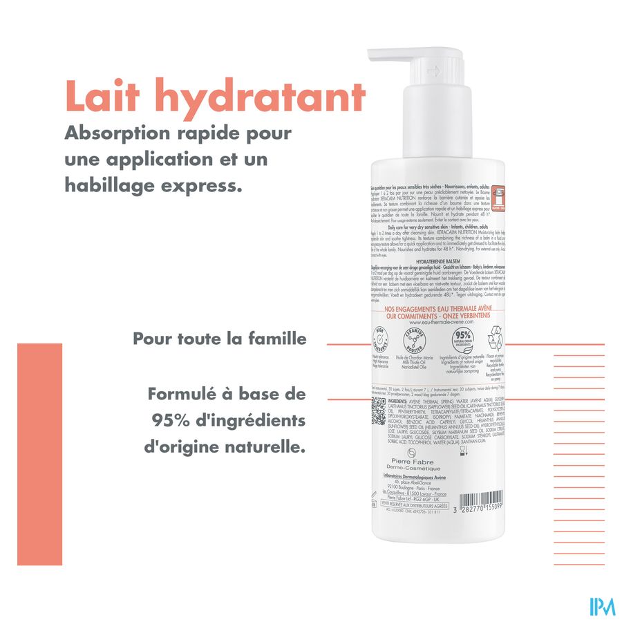 XERACALM NUTRITION LAIT HYDRATANT