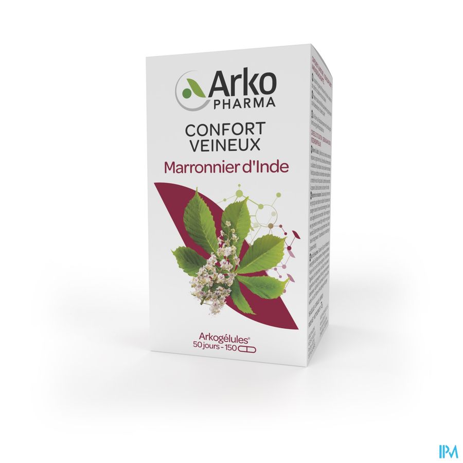 Arkopharma Arkogélules Marronnier D'Inde Confort veineux 150 Gélules Végétales