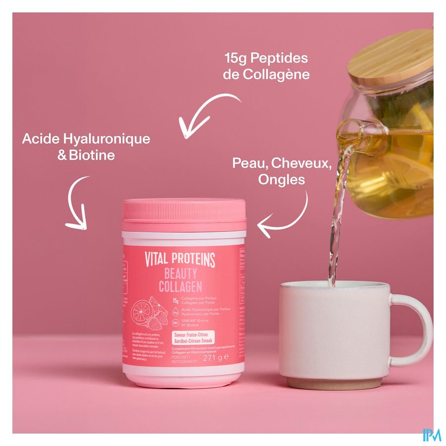 Vital Proteins Beauty Collagen Fraise/cit.pot 271g