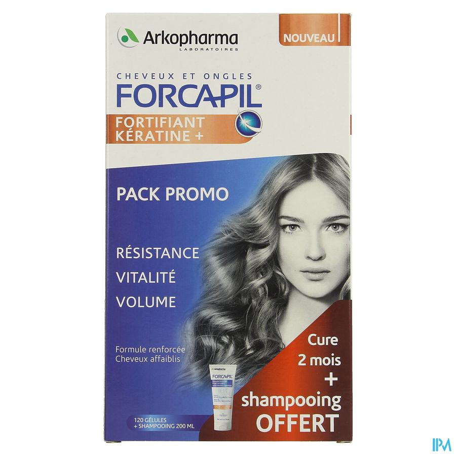 Forcapil Pack Decouverte Caps 2x60+sh 200ml Grat.