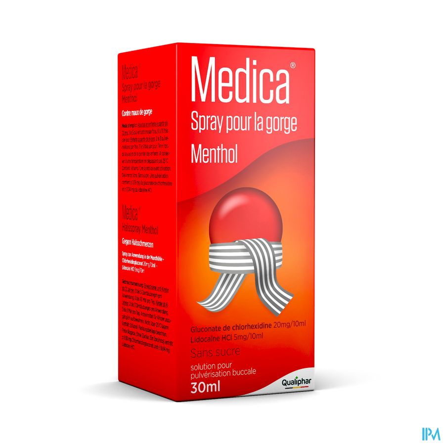 Medica spray pour la gorge Menthol 30 ml - mal de gorge