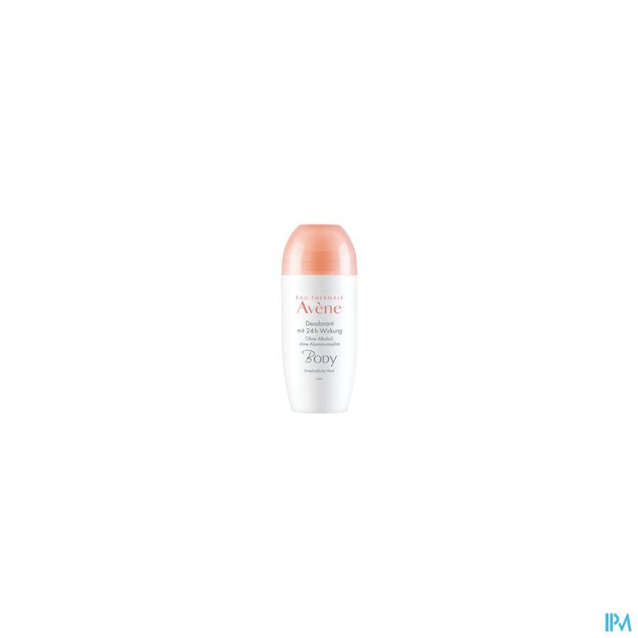 Eau Thermale Avène BODY Déodorant Efficacité 24h Peaux sensibles Roll-On à l'huile de carthame