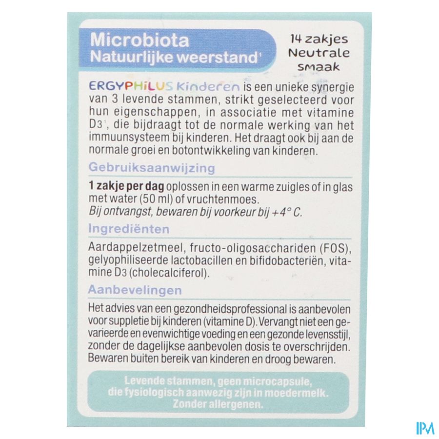 Ergyphilus Enfant Pdr Sach 14x2g