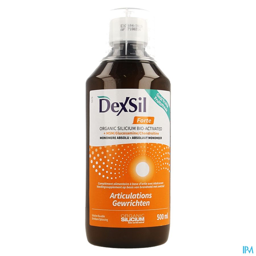 DexSil® Forte 500 ml - Cartilage, Articulations, Muscles - MSM, Glucosamine, Silicium