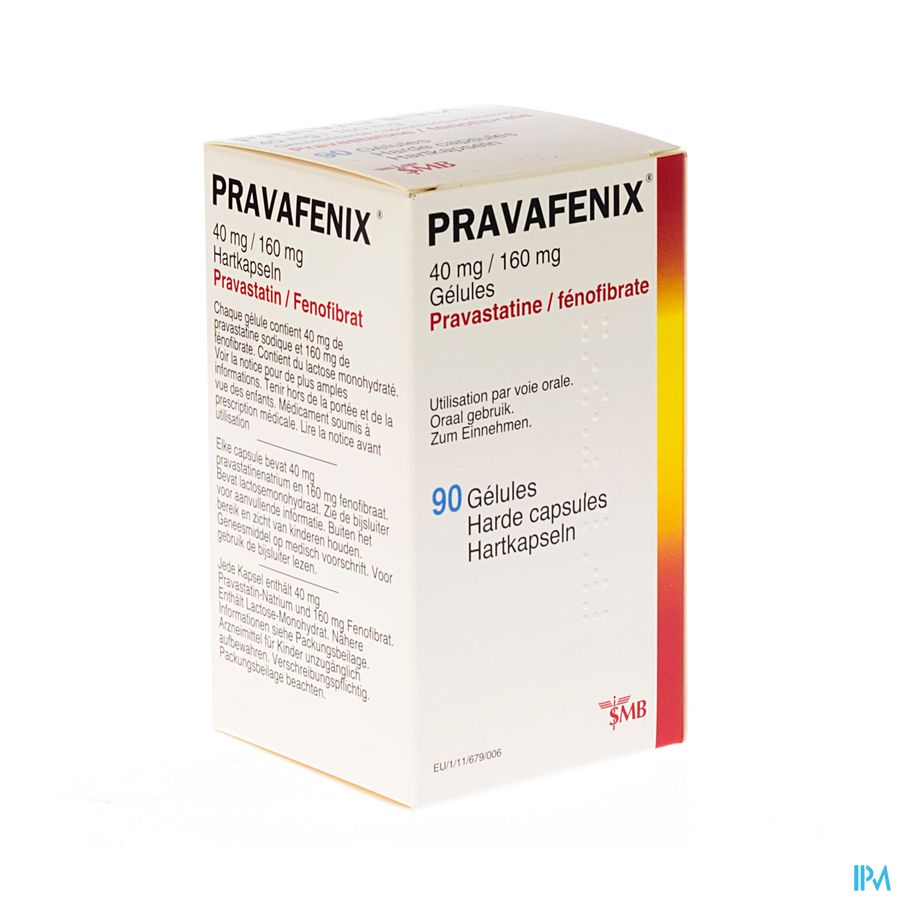 Pravafenix 40mg/160mg Caps 90