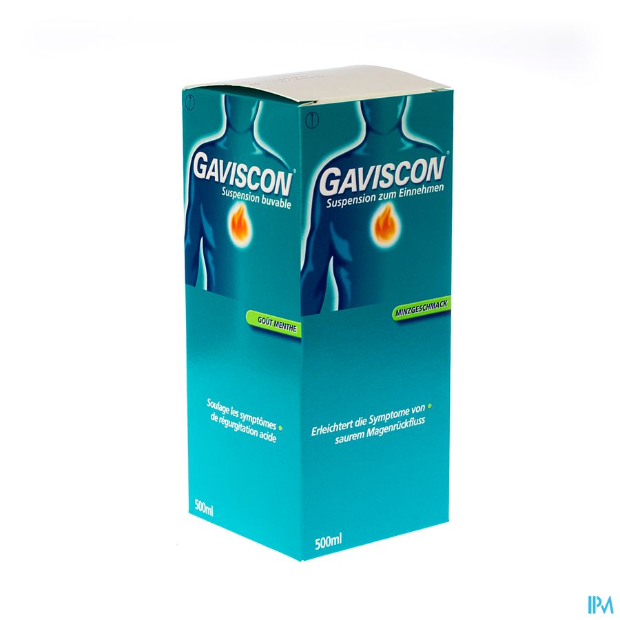 Gaviscon Menthe Munt Susp Buv 500ml