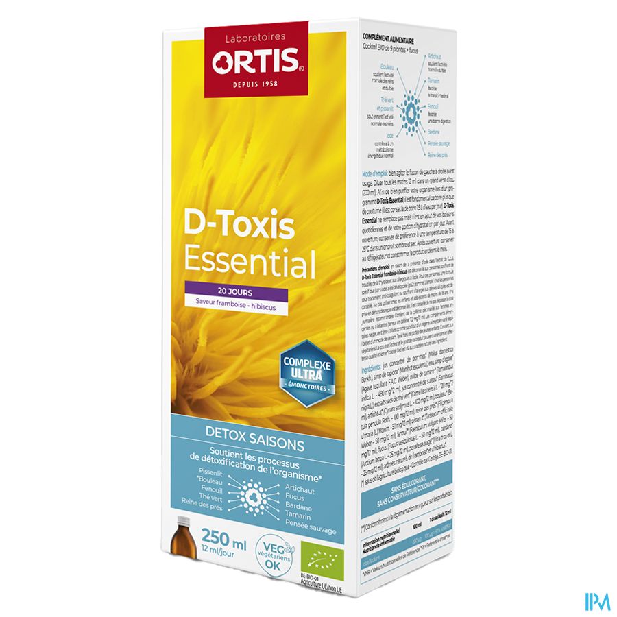 D Toxis Essential Framboise Hibiscus Bio 250ml