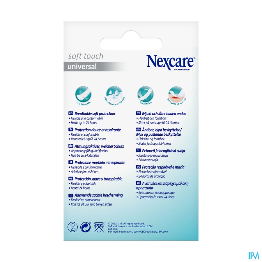 Nexcare 3m Soft Touch Universal 25mmx72mm Strips20