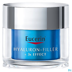 Hyaluron-Filler + 3x Effect Soin de Nuit Booster d'Hydratation Gel-Crème Anti-Rides & Anti-Âge Pot 50ml