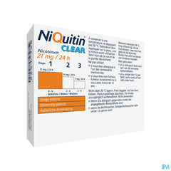 Niquitin® Clear Patch 21 Mg 21 P. – Arrêter De Fumer – 24H Sans Besoin
