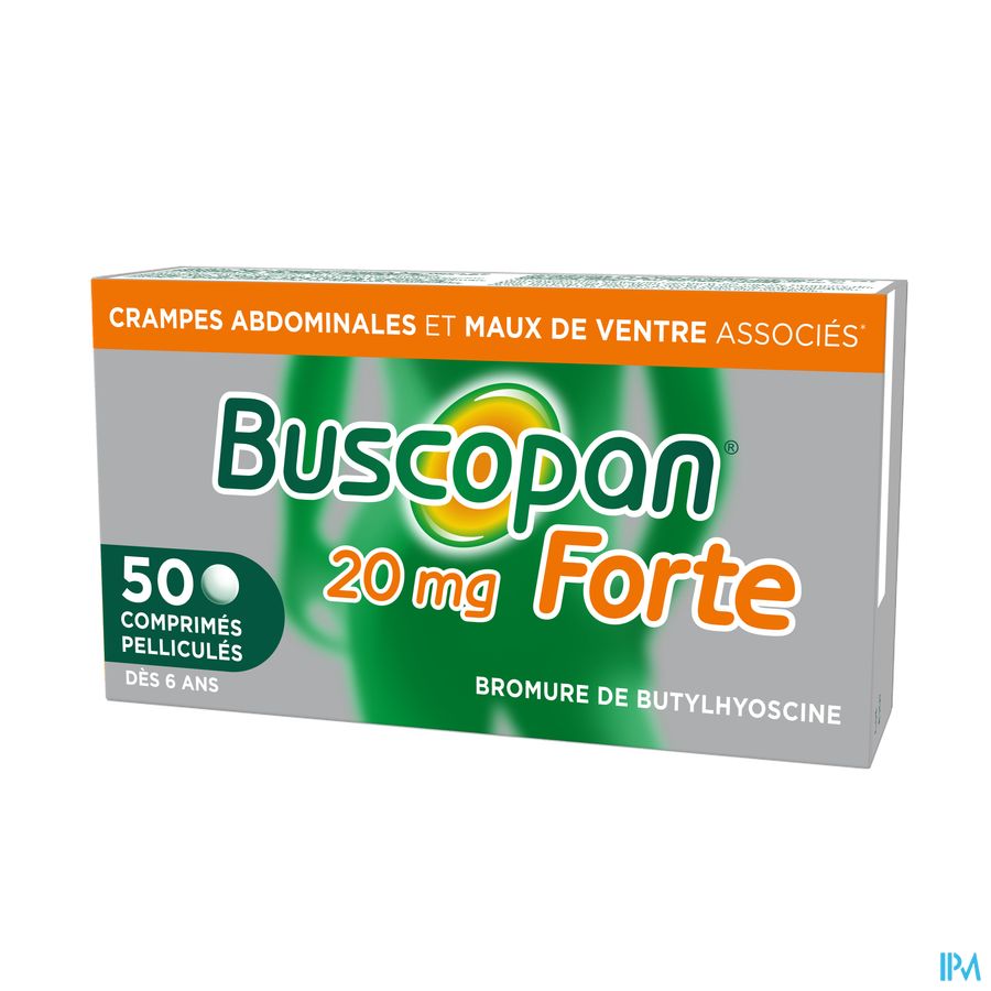 Buscopan Forte 20mg Comp 50 - Crampes et Maux de ventre