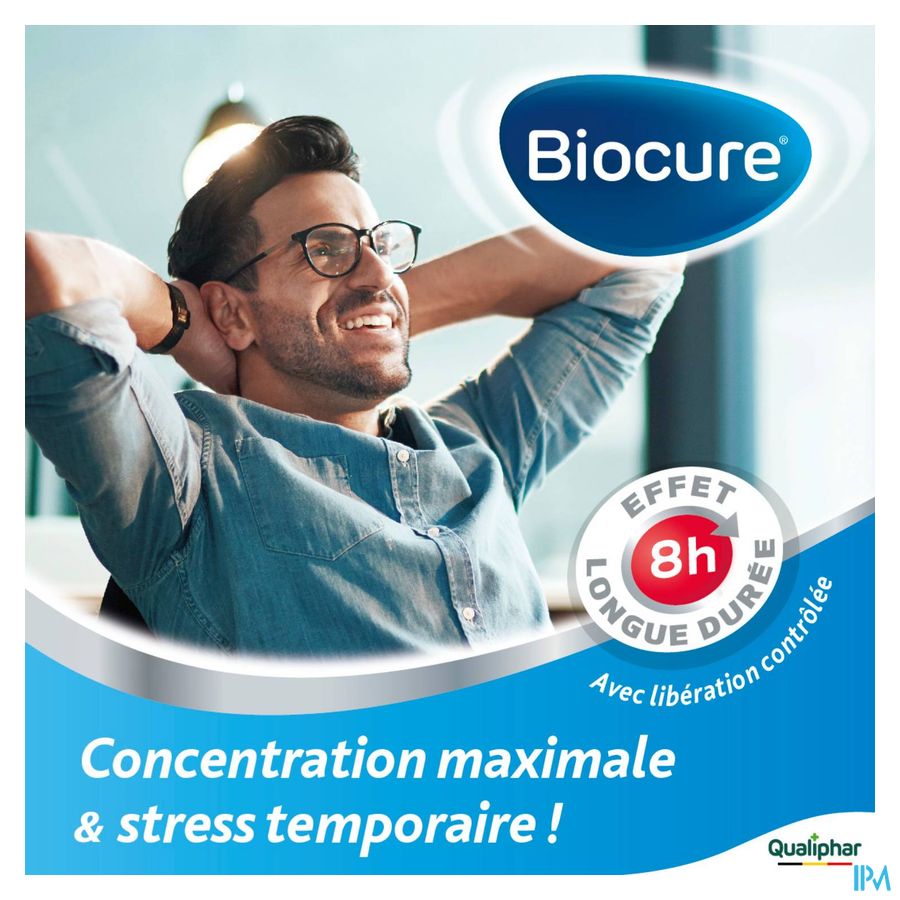 Biocure Intellect - concentration, mémoire, vitamine - 40 comprimés