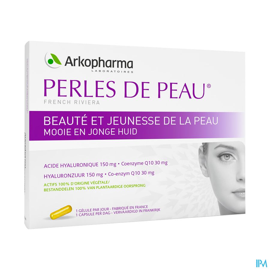 Perles De Peau Acide Hyaluron.+coenzyme Q10 Caps30