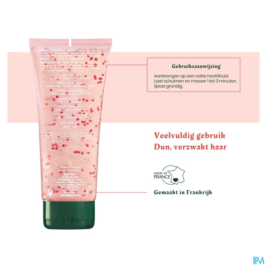 René Furterer - Shampooing repulpant - Shampoing densifiant pro-jeunesse - TONUCIA NATURAL FILLER