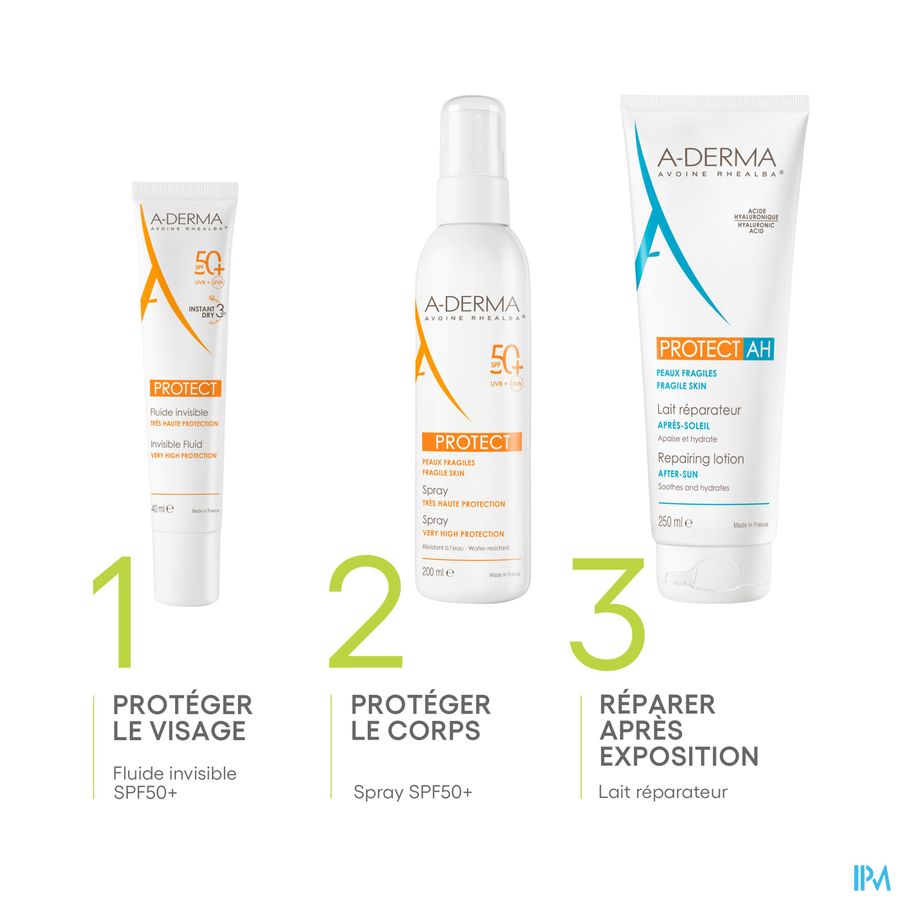 A-DERMA - A-DERMA PROTECT AH LAIT REPARATEUR HYDRATANT APRES-SOLEIL - A-DERMA PROTECT AH