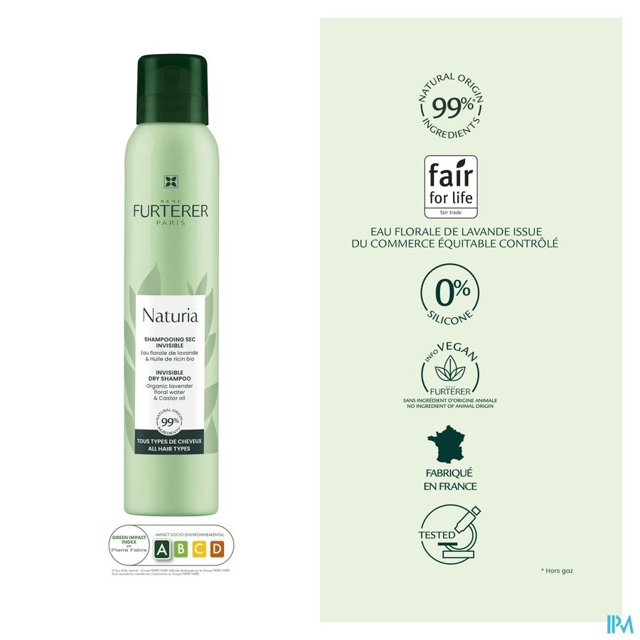 René Furterer Shampooing sec invisible - Shampoing sec naturel - NATURIA