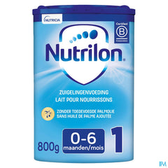 Nutrilon 1 | Lait pour Nourrissons Bébé 0-6 mois  | Lait en Poudre pour Biberon | Boîte 800g