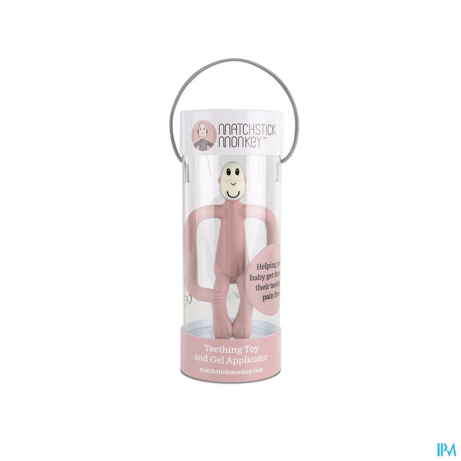 Matchstick Monkey Anneau Dentition Vieux Rose