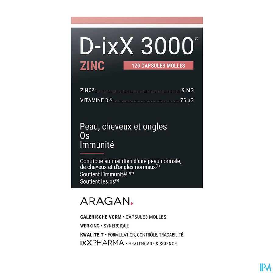 D-ixx 3000 Zinc Softcaps 120