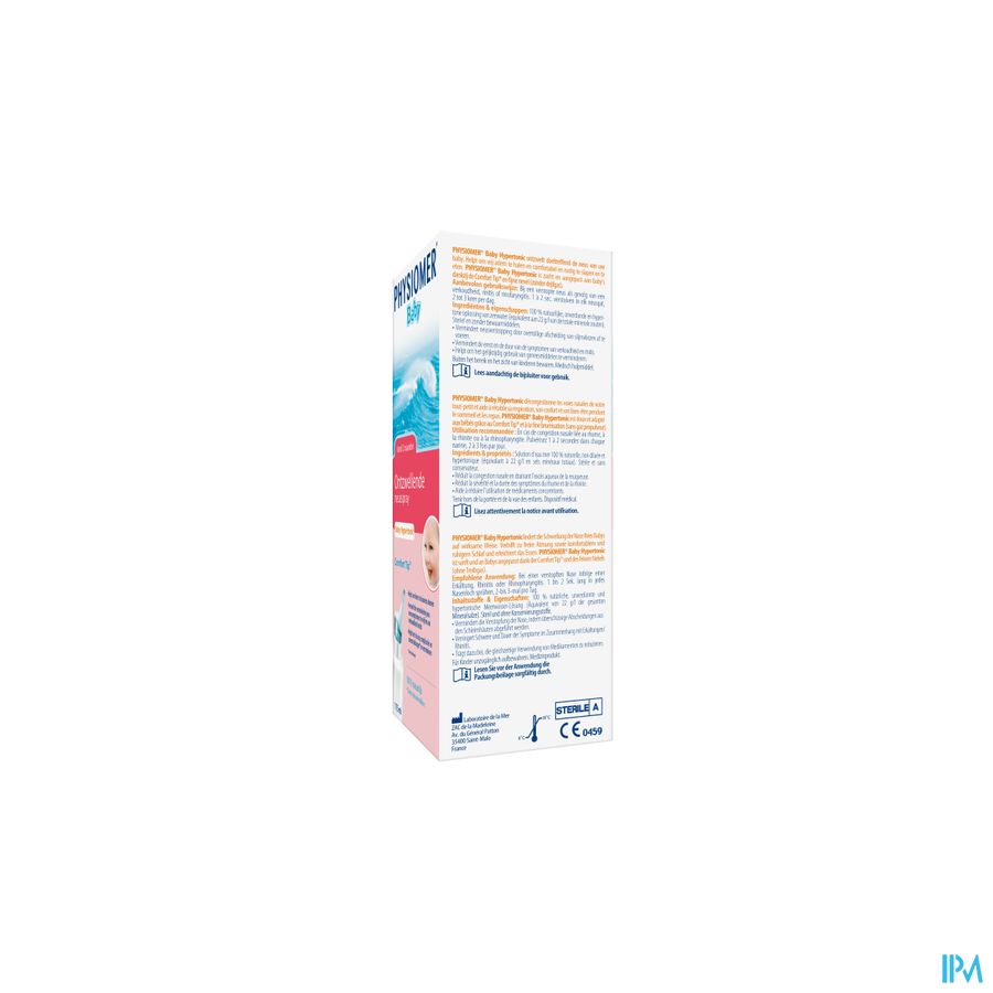 Physiomer® Spray Baby Hypertonique 115 ml Nez Bouché Bébé